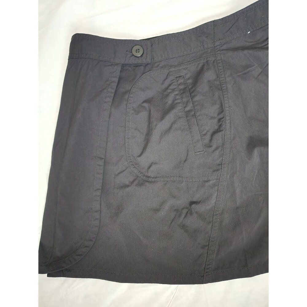 Patagonia Women's Black Activewear Golf Tennis Casual Wrap A-Line Skirt Size 4 - Picture 10 of 14